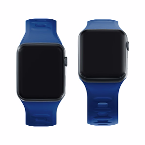3mk silikona siksniņa Apple Watch, 38/40/41/42 mm, zils, mazais izmērs