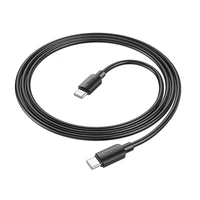 Kabelis USB C uz USB C Hoco 3A 60W 1 m X96 melns