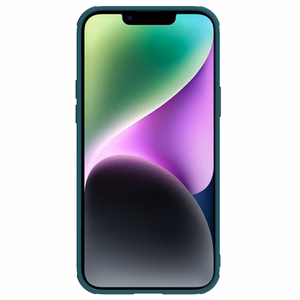 Nillkin CamShield ādas S apvalks iPhone 14 Plus ar kameras vāciņu zaļš