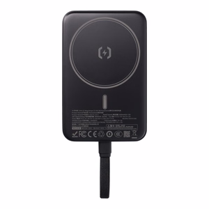 X-ONE Orbit Magcharge portatīvais lādētājs ar MagSafe saderību, 10000mAh, melns
