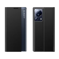 New Sleep viedtālruņa apvalks Xiaomi 13 Lite ar statīvu melna