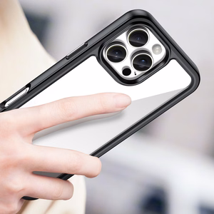 Outer Space viedtālruņa apvalks ar gēla rāmi iPhone 16 Pro - melns
