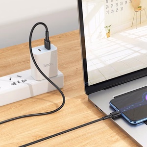 USB kabelis Hoco X83 USB-A uz MicroUSB 1.0m melns