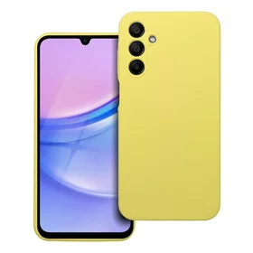 Silikona viedtālruņa apvalks 2mm SAMSUNG A15 5G / A15 4G citrondzeltens