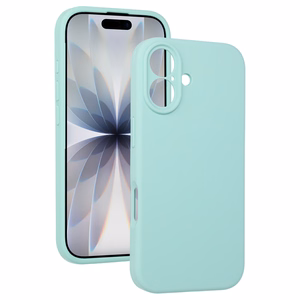 Silicone Lite viedtālruņa apvalks iPhone 17 mentols