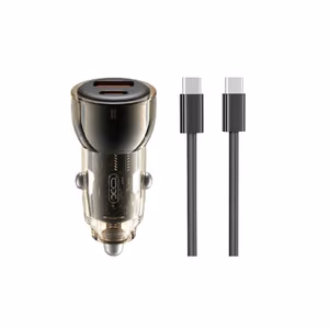Auto lādētājs XO CC60 USB-A/USB-C 60W zils