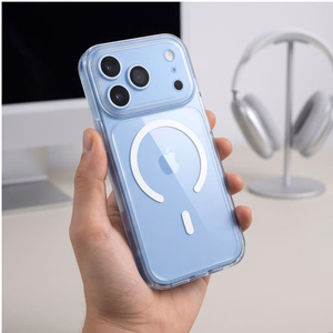 Tech-Protect MagPeak MagSafe CC maciņš, paredzēts iPhone 18 Pro / 17 Pro, caurspīdīgs