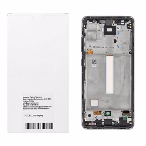 FIXCELL AMOLED LCD displejs ar rāmi SAMSUNG A52 4G/5G, melns (mainīts stikls)