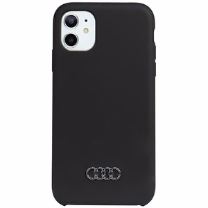 Audi silikona viedtālruņa apvalks iPhone 12/12 Pro 6.1 melns