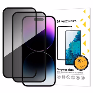 Wozinsky Privacy Glass privātuma rūdītais stikls, 2 gab., iPhone 18 Pro Max