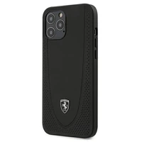 Ferrari FEOGOHCP12LBK iPhone 12 Pro Max 6.7 melns viedtālruņa apvalks Off Track perforēts