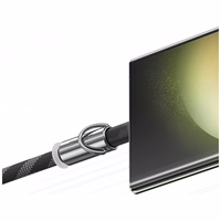 Telefona siksniņa ar uzlādes kabeli Usams SJ745 60W USB-C uz USB-C 1.2m rozā