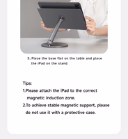 Benks Darba virsmas turētājs planšetdatoram L43 Infinity Pro magnētiskais tumši pelēks