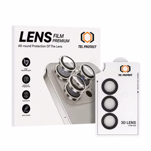 Rūdīts stikls Tel Protect 3D objektīvs kamerai priekš Samsung Galaxy S26 black (3 gabali)