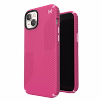 Speck Presidio2 Grip MagSafe - Anti-slip iPhone 14 Plus maciņš (Digitalpink / Blossompink / balts)