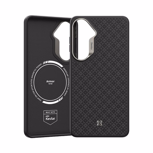 Benks Magnetic Armor Pro Armor Grid Kevlar Maciņš Metal Frame 600D (H048) for Samsung Galaxy S26 melns