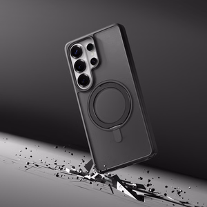 Rock Rotating Stand Soft Touch Series magnētiskais priekš Samsung Galaxy S26 melns