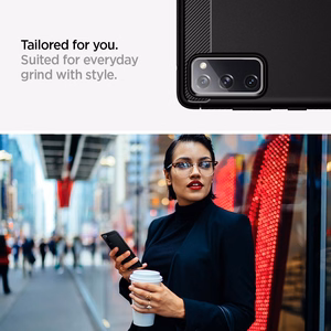 Spigen Rugged Armor viedtālruņa apvalks Samsung Galaxy S20 FE - matēts melns