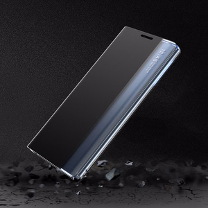 Viedtālruņa vāciņš Sleep Case Samsung Galaxy A03s (166.5) ar statīvu - melns