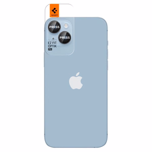 Spigen Glas.tR EZ Fit Optik Kameras aizsargstikls iPhone 14 / Plus / 15 / Plus - melns 2 gab