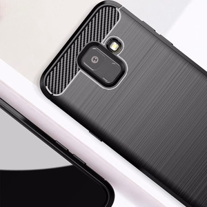 CARBON viedtālruņa apvalks SAMSUNG A6 ( A6 2018 ) melns