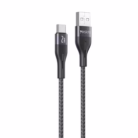 YESIDO KABELIS CA121 18W USB/TYPE-C 1M 2A melns
