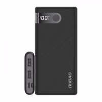 Portatīvais lādētājs Dudao "K9 Pro" Melns 10000mAh (2xUSB / Type-C / MicroUSB) (LED displejs)
