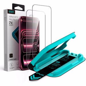 ESR UltraFit Armorite 2 rūdītu stiklu komplekts, paredzēts iPhone 18 Pro Max / 17 Pro Max, melns