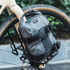 Rockbros 33210010001 priekšējais velosipēda bagāžnieks velosipēda dakšai - melns
