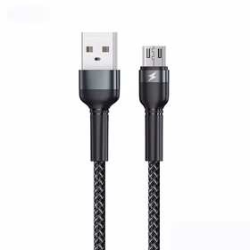USB kabelis Remax RC-124m USB-A uz MicroUSB 1.0m melns