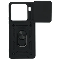 Slide Camera Armor viedtālruņa apvalks Xiaomi 15 Pro 5G melns