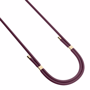 3mk EasyClip Elite tālruņa aukliņa, Mulberry (zelta krāsas furnitūra)