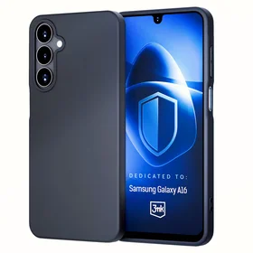 3mk Matētais apvalks Samsung Galaxy A16 - melns