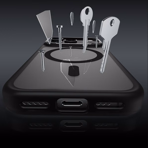 Benks Magnētiskais Mist viedtālruņa apvalks ar metāla rāmi (0070) Iphone 17 Pro Max balts