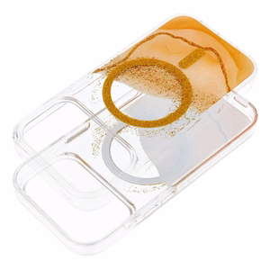 Ar MagSafe saderīgs Golden maciņš iPhone 15, zeltains