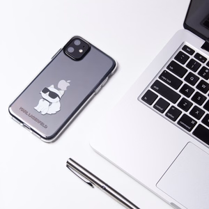Karl Lagerfeld Ikonik Choupette чехол для iPhone 11 / Xr - прозрачный