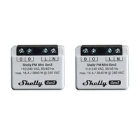 Shelly PM Mini Gen3 2 kontrolleru komplekts, WiFi/Bluetooth