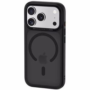 Benks Magnetic Mist maciņš ar metāla rāmi (C.K.FF.AP.BK.0072) iPhone 18 Pro/17 Pro, melns, ar kameras vadības pogu