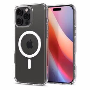 Spigen Ultra Hybrid Mag viedtālruņa apvalks ar MagSafe iPhone 16 Pro - balta