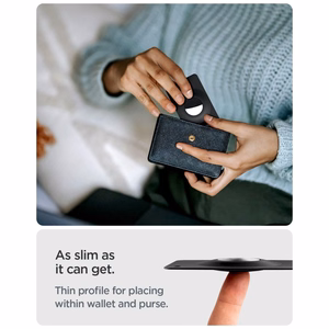 Spigen AirFit 2 maciņi Apple AirTag 1/2, 2 gab. – melni