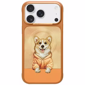 Nimmy Gentle Pets Series Dog MagSafe maciņš iPhone 17 Pro Max oranžs
