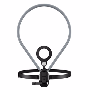 Neck magnetic phone holder Hoco K31 melns pelēks