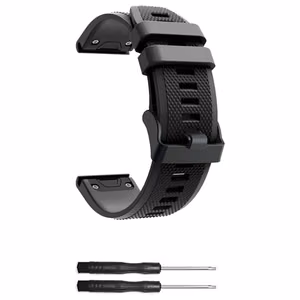 Siksniņa Garmin Fenix 5 melnā krāsā