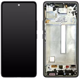 LCD screen Samsung A536 A53 5G 2022 ar touch screen un frame Awesome Melns original (used Grade B)