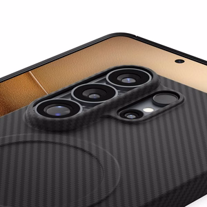 Spigen AirSkin Aramid Mag MagSafe maciņš priekš Samsung Galaxy S26 Ultra - melns