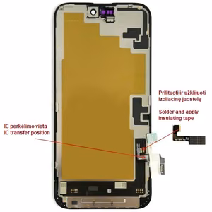 LTPO Soft OLED ekrāns iPhone 16 Plus, 60 Hz