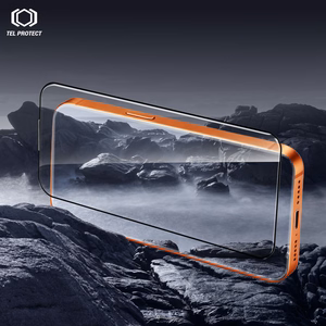 Tel Protect Dust-Free Easy Fit HD Titan rūdīts stikls priekš Iphone 16 Pro/17 melns