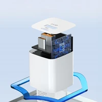 Wozinsky CMWCW 20W USB-C / USB-A sienas lādētājs - balts