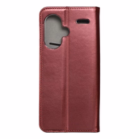 SMART MAGNETO grāmatas tipa viedtālruņa apvalks XIAOMI Redmi Note 13 Pro Plus 5G, bordo
