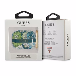 Guess GUAPHHFLN чехол для AirPods Pro зелёный/зелёный Flower Strap Collection